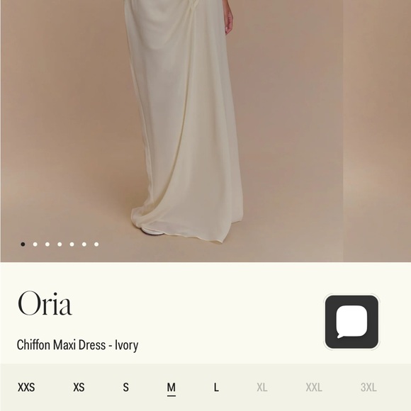 Meshki Cream Draped Gown - Picture 2 of 5